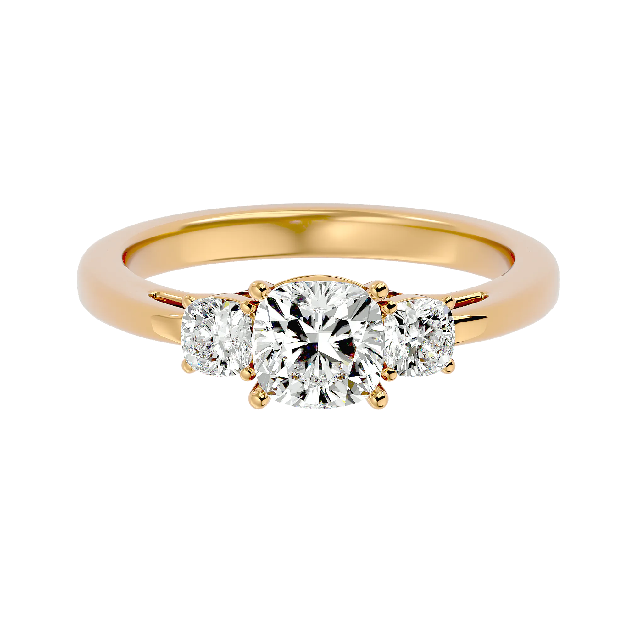 1 3/4 ctw Round Three Stone Lab Grown Diamond Ring