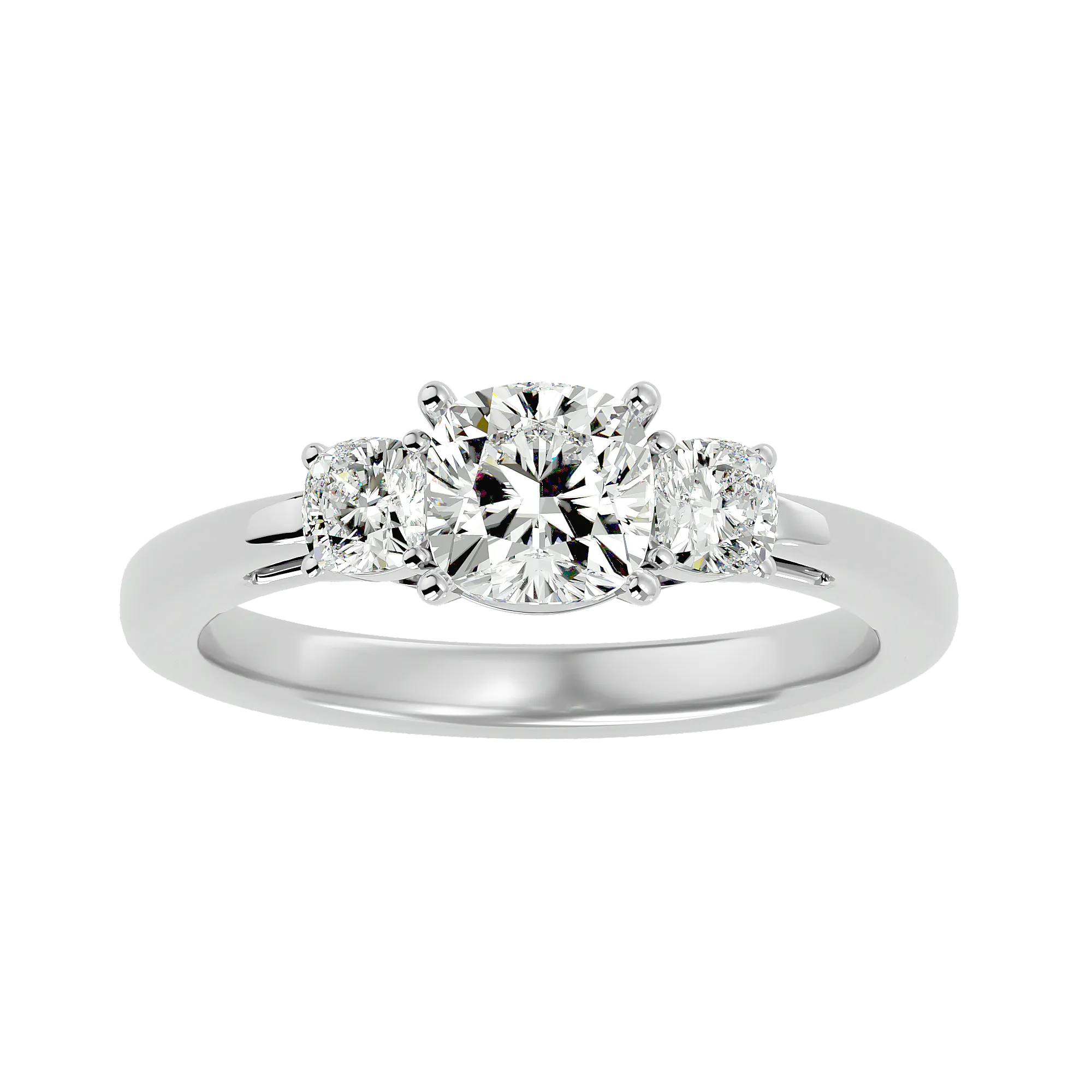 1 3/4 ctw Round Three Stone Lab Grown Diamond Ring