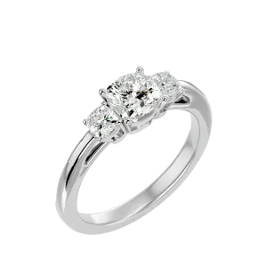 1 3/4 ctw Round Three Stone Lab Grown Diamond Ring