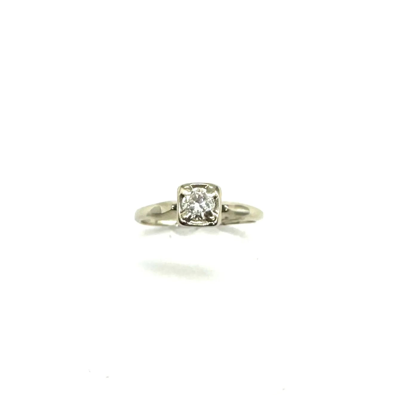 1/3 CTW Framed Diamond Solitaire Ring