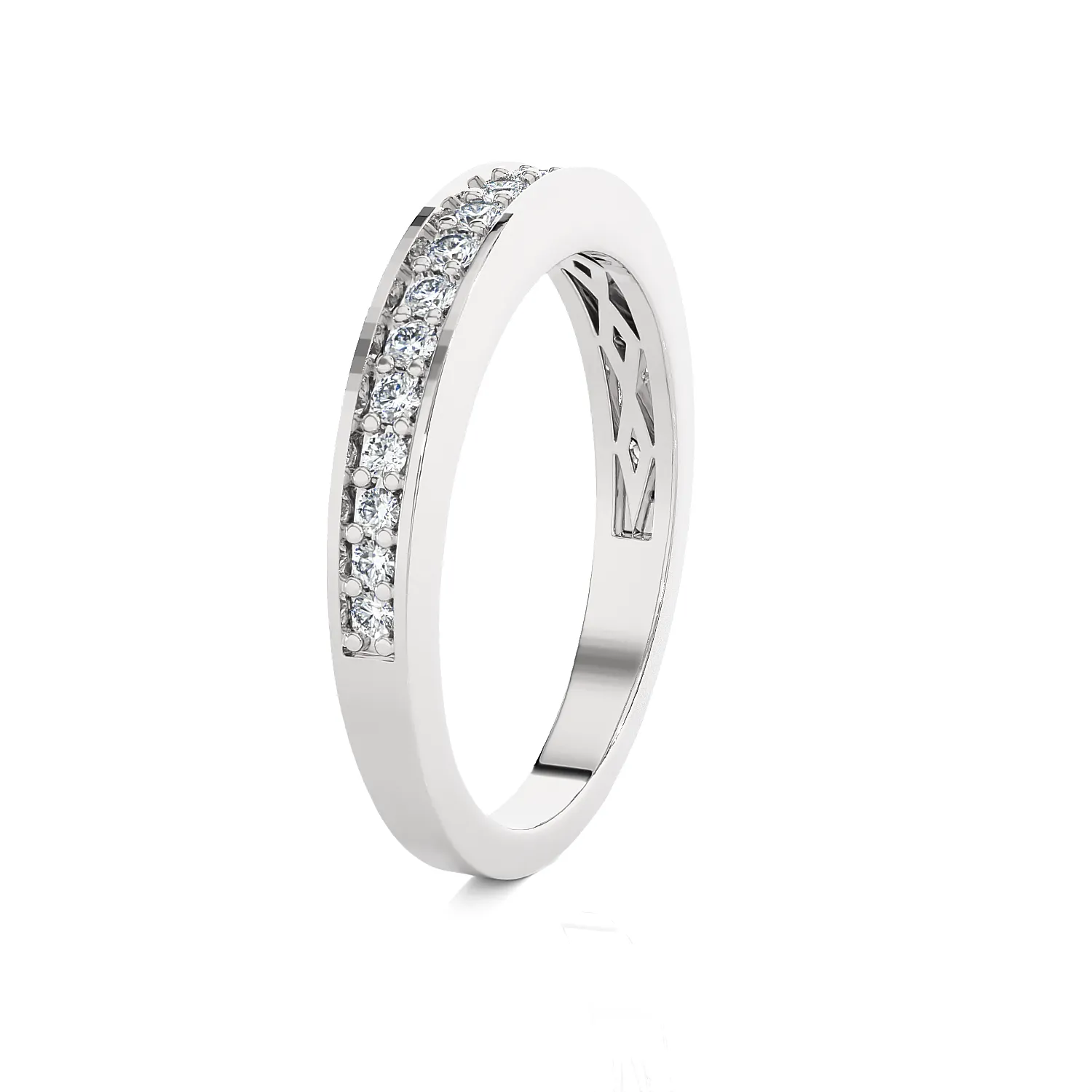 1/3 ctw Round Lab Grown Diamond Anniversary Ring