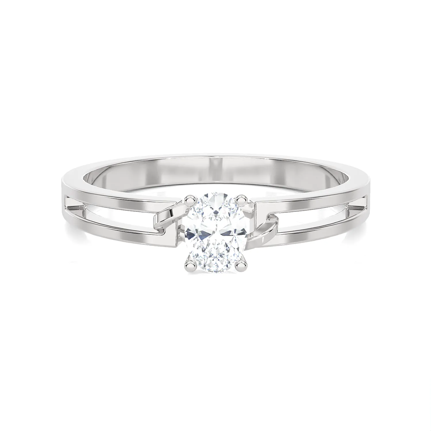 1/4 ctw Round Lab Grown Diamond Solitaire Engagement Ring