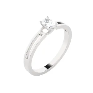 1/4 ctw Round Lab Grown Diamond Solitaire Engagement Ring