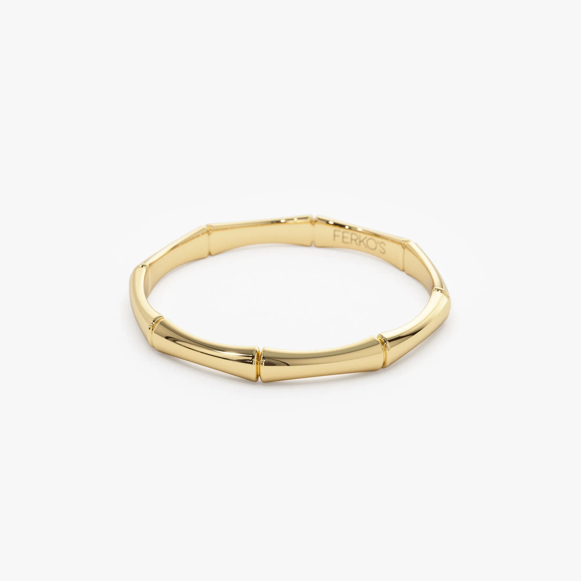 14k Dainty Minimal Bamboo Gold Ring