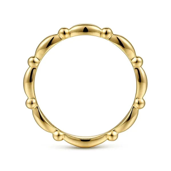 14K Yellow Gold Fancy Band