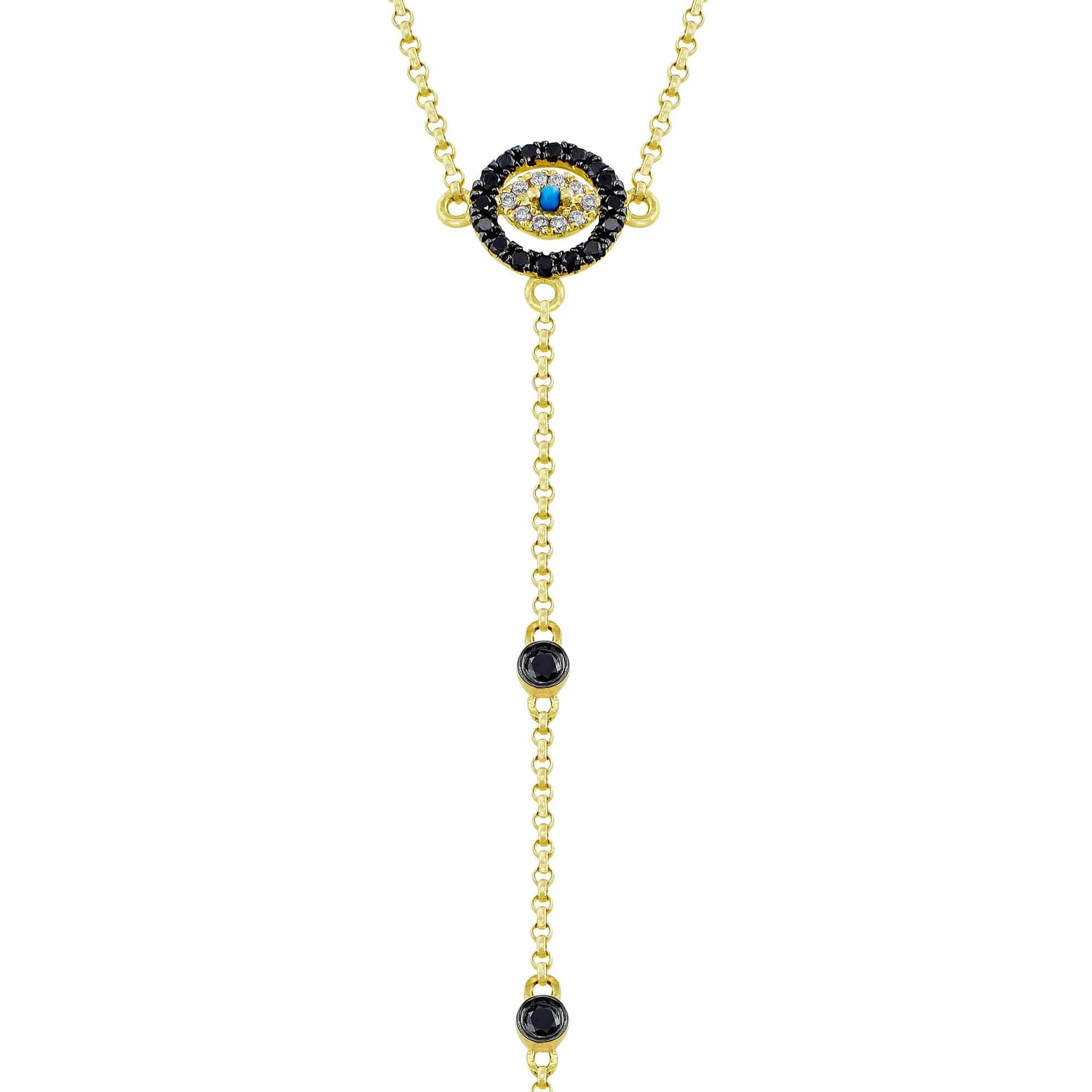 18kt Yellow Gold Evil Eye Bracelet