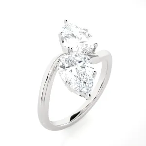 2 1/2 ctw Pear-Shaped Lab Grown Diamond Ring