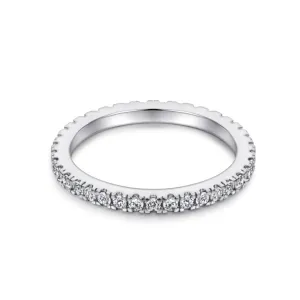 2mm Pave Full Eternity Band Ring