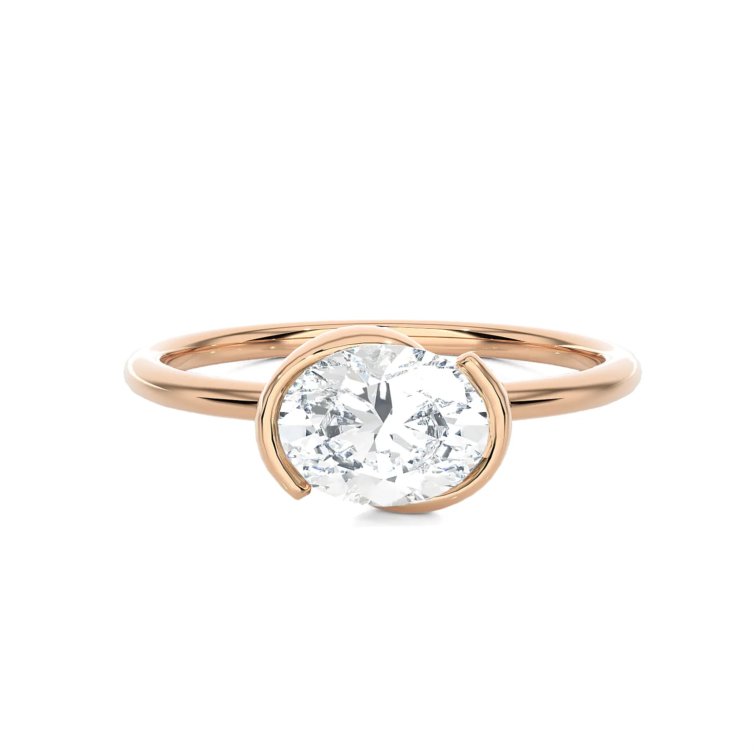 5/8 ctw Round Lab Grown Diamond Solitaire Engagement Ring