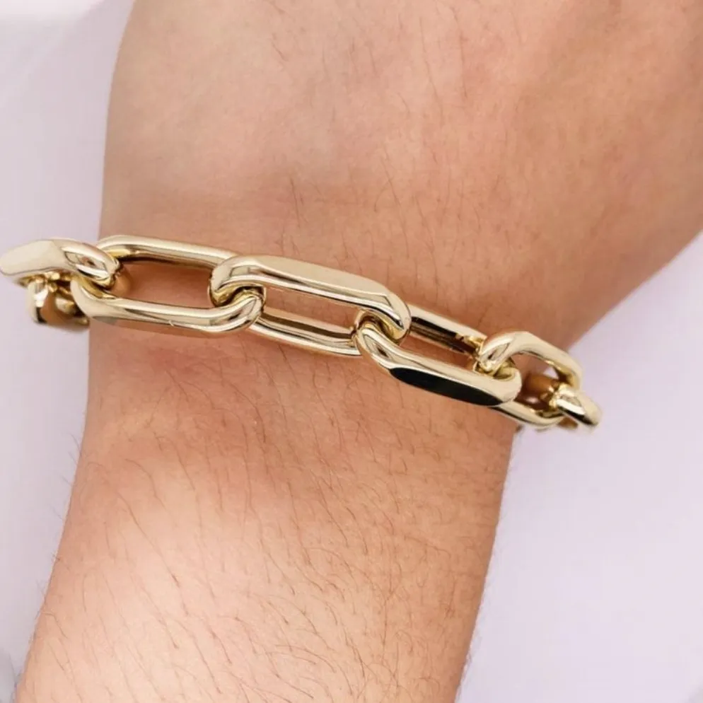 9mm Large Paperclip Link Bracelet