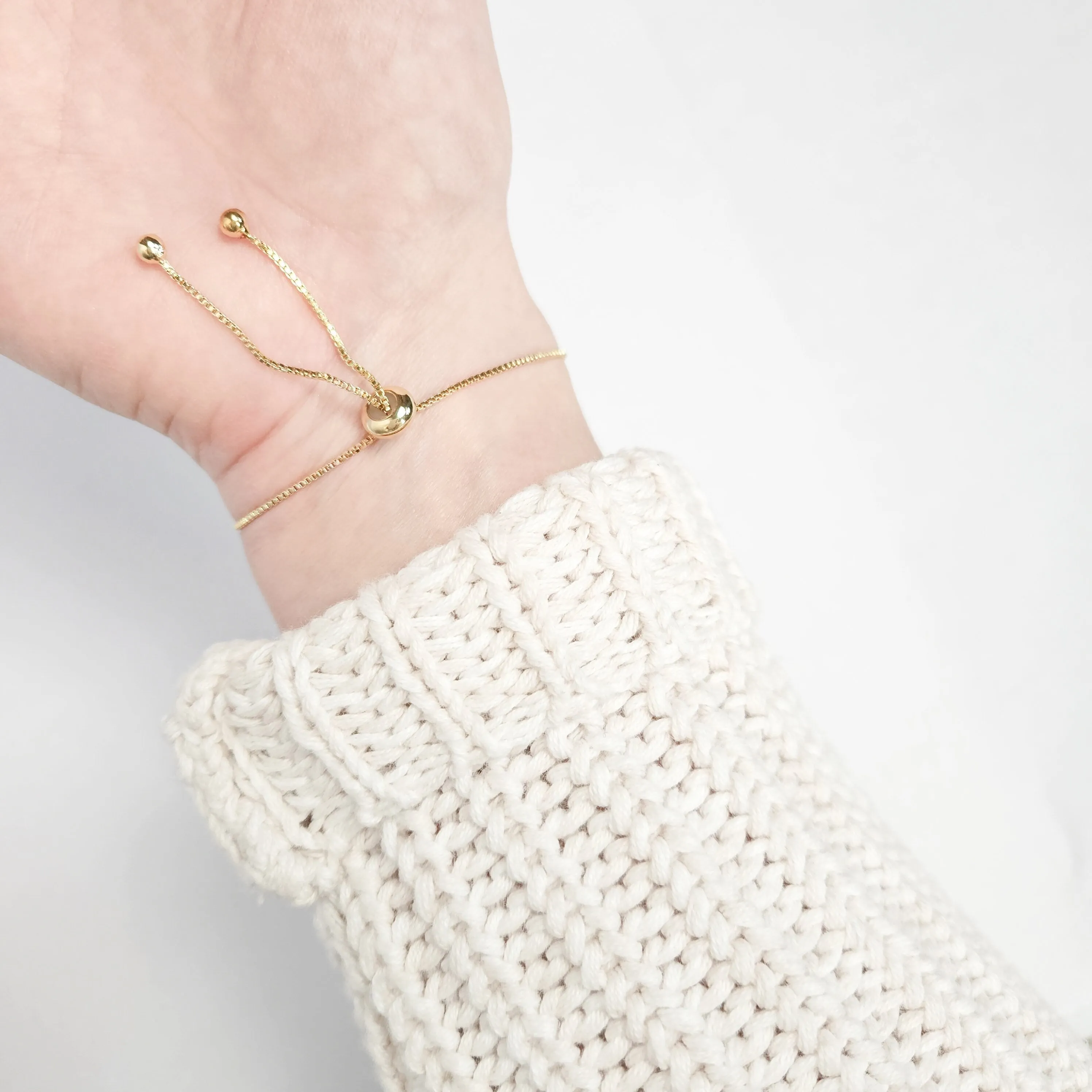 Adjustable Quartz Bar Druzy Crystal Bracelet