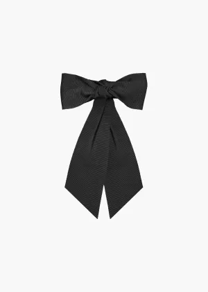 Alicia Bow Barrette -- Black