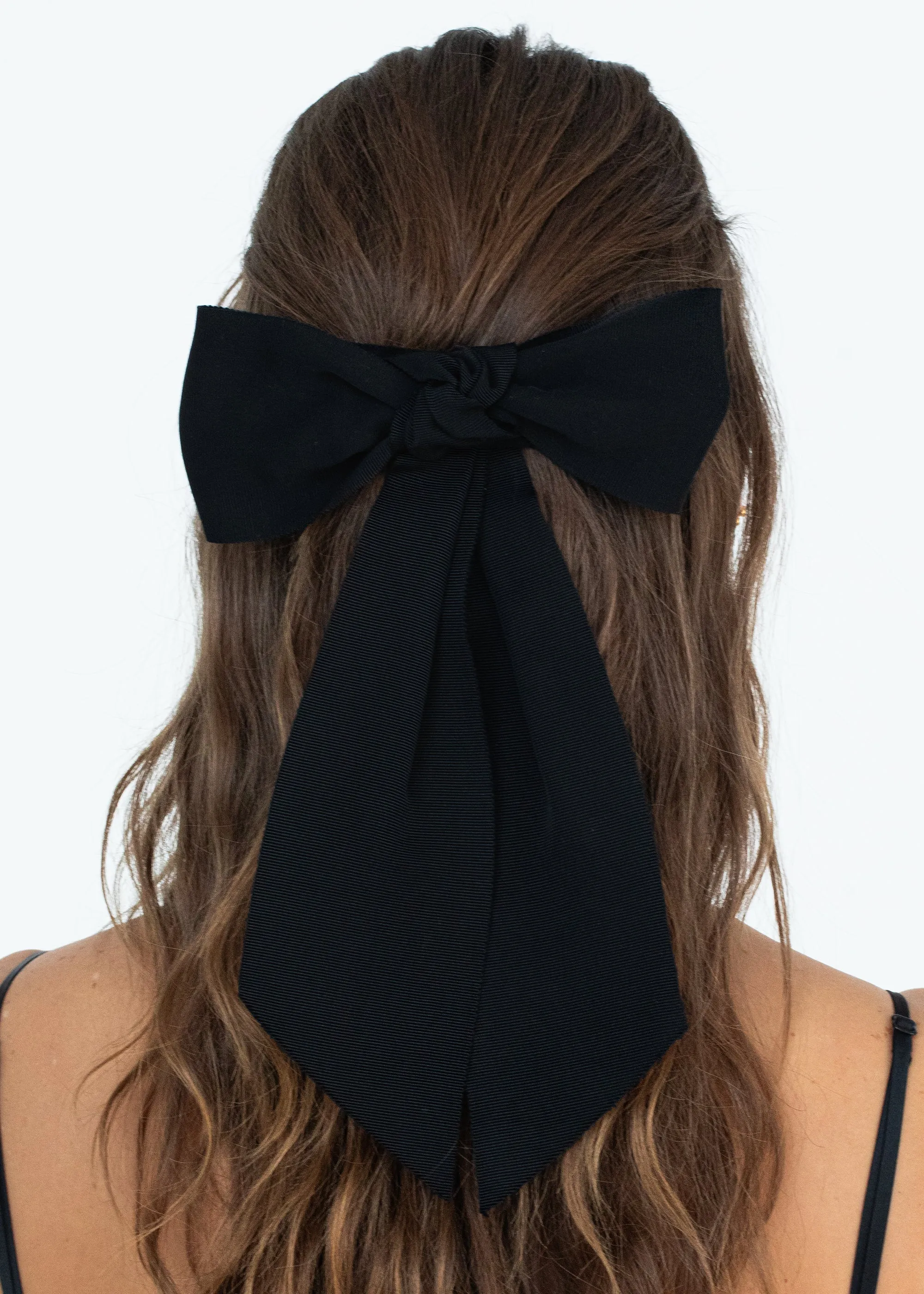 Alicia Bow Barrette -- Black