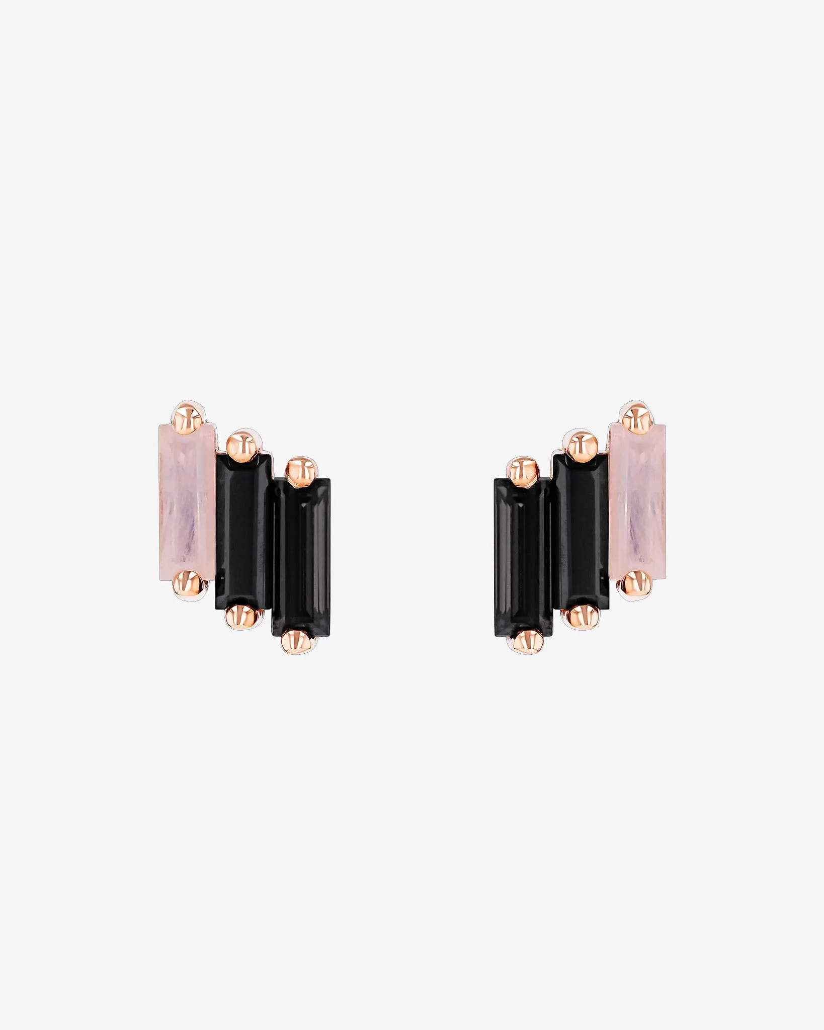 Amalfi Midi Black Ombre Studs