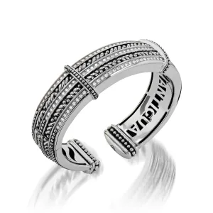 Apollo Five-Row Diamond Cuff Bracelet