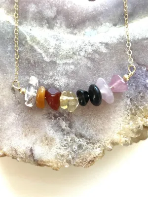 Aries Zodiac Sign Crystal Necklace - March Birthday Gift - April Birthday Gift - Zodiac Gift - Crystal Healing