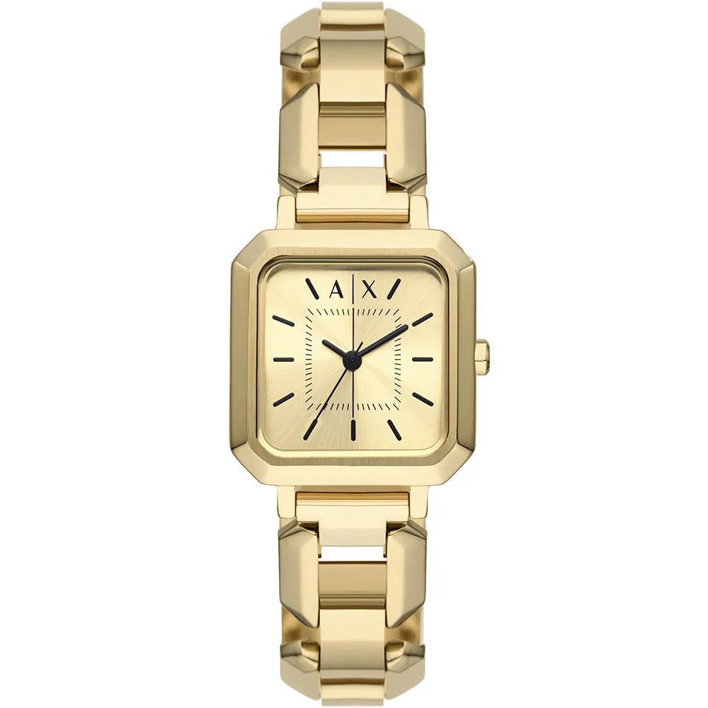 Armani Exchange AX5721 Leila Square Gold Watch