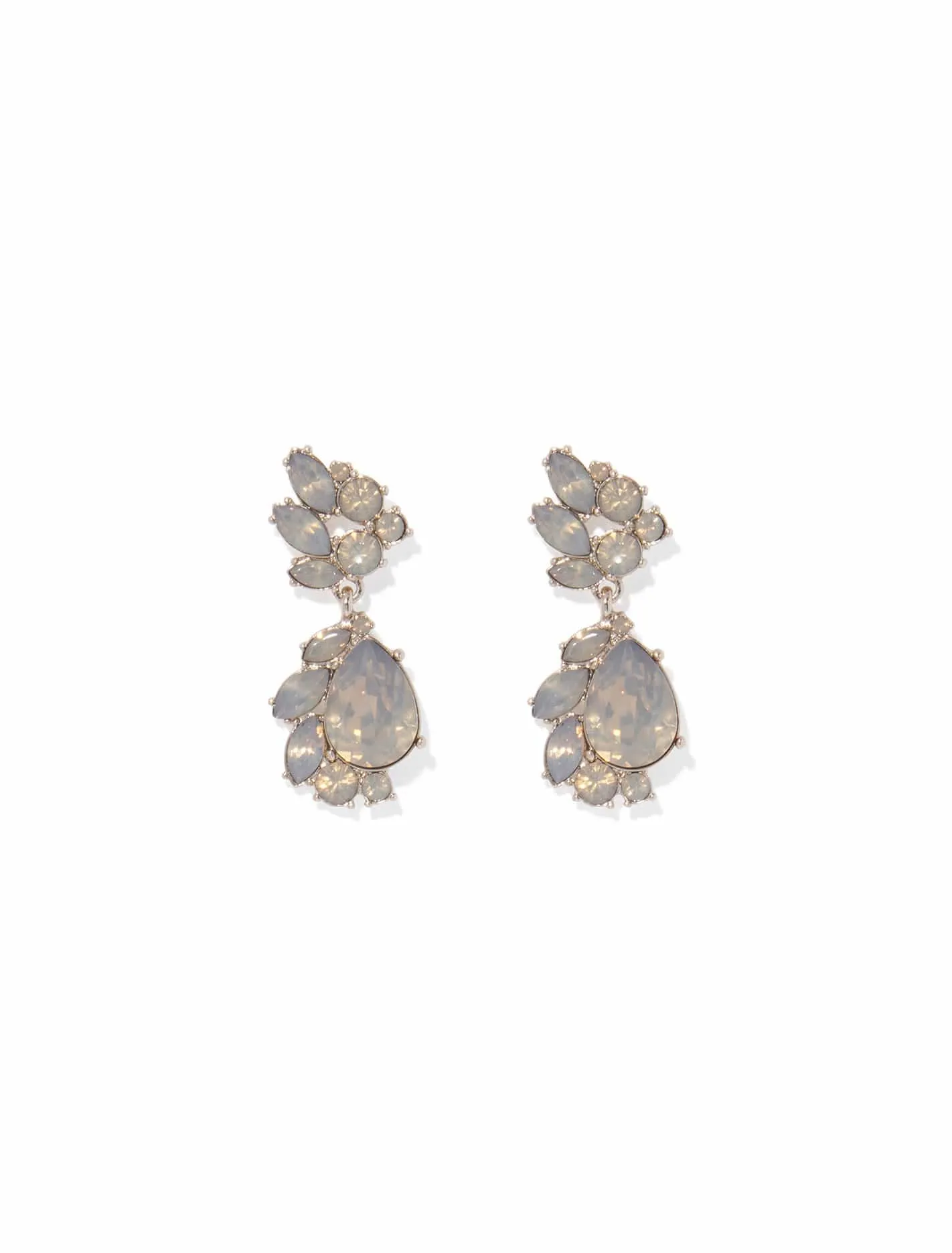 Arna Cluster And Tear Drop Earrings