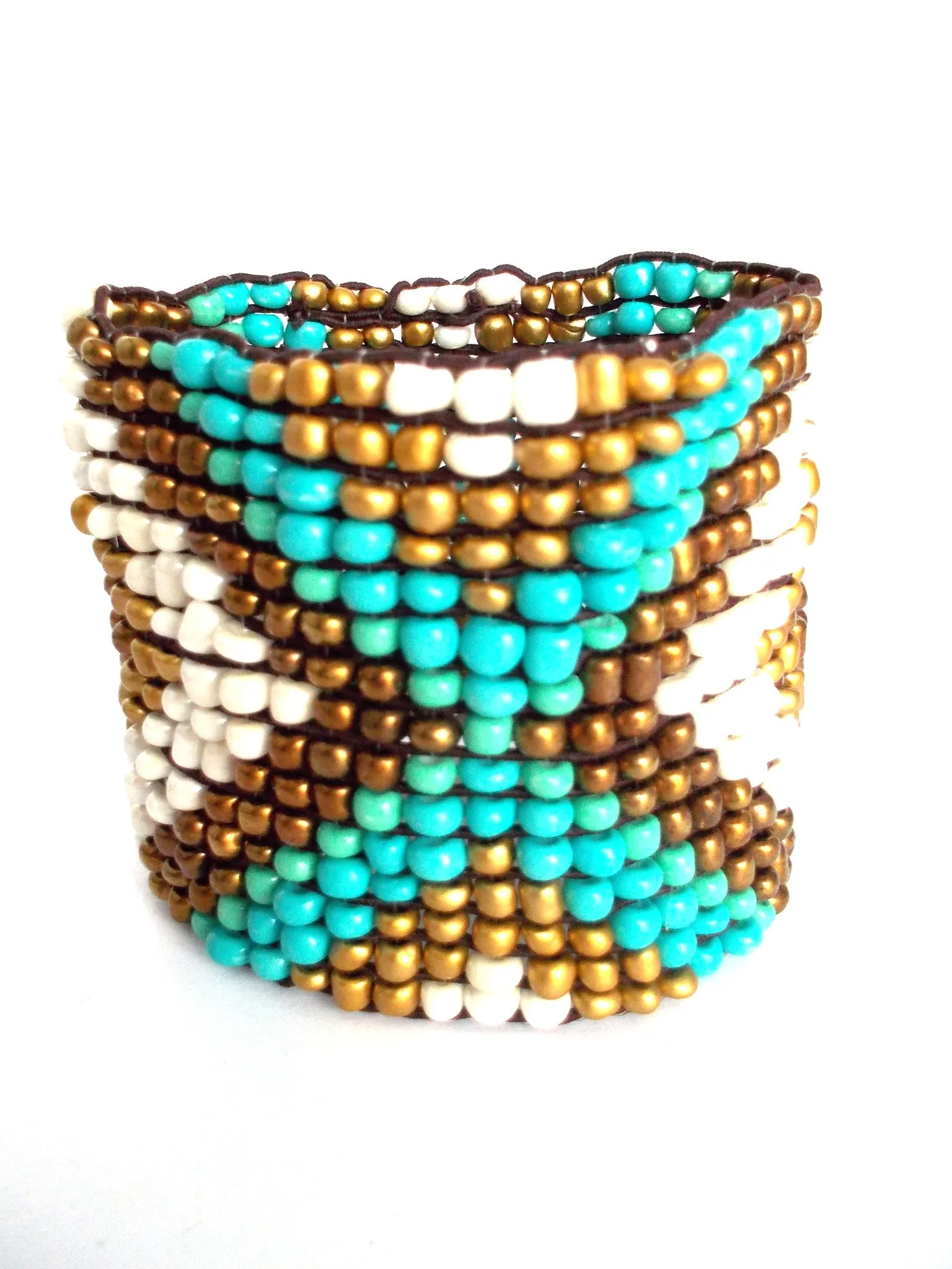 Aztec Beaded Stretch Bracelet