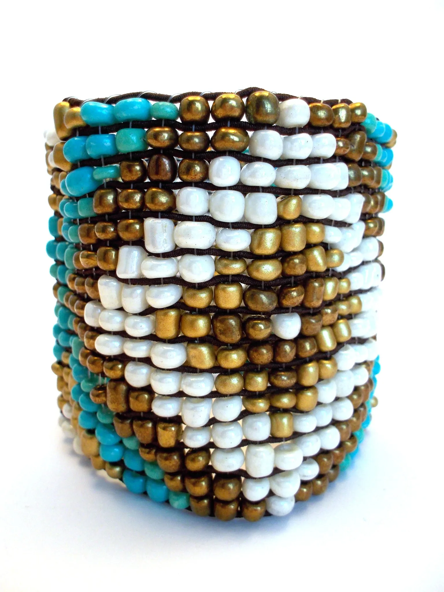 Aztec Beaded Stretch Bracelet