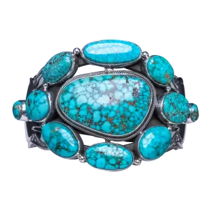 Birdseye Kingman Turquoise Cuff | Aaron Toadlena