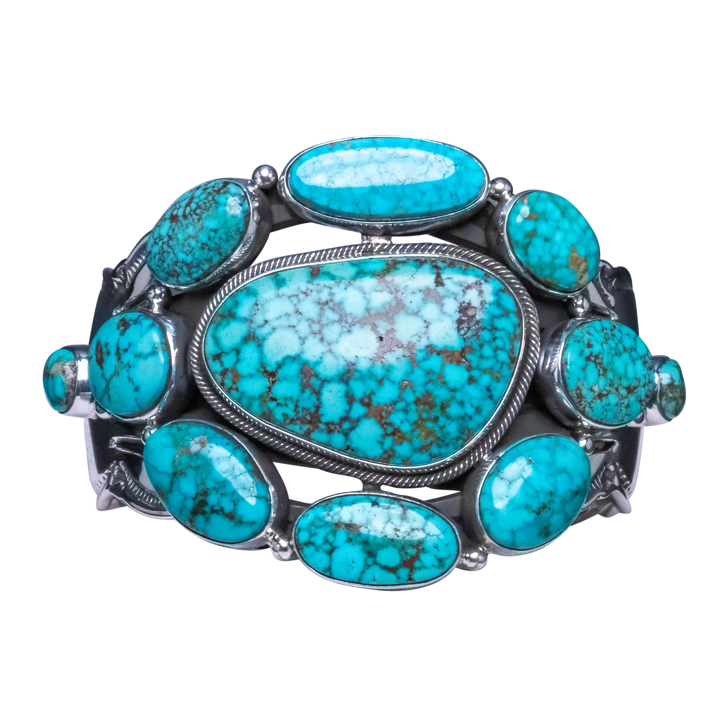 Birdseye Kingman Turquoise Cuff | Aaron Toadlena