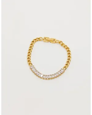 Bracelet - Chain w/ Cubic Zirconia Gold