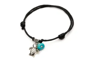 Bracelet Sliding Knots Turtle with Turquoise