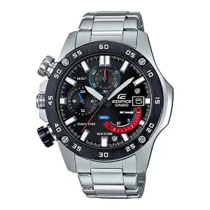 Casio Edifice Chronograph Silver Stainless Steel Band Watch EFR558DB-1A EFR-558DB-1A