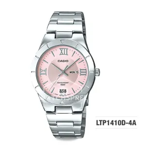 Casio Ladies' Standard Analog Silver Stainless Steel Band Watch LTP1410D-4A LTP-1410D-4A