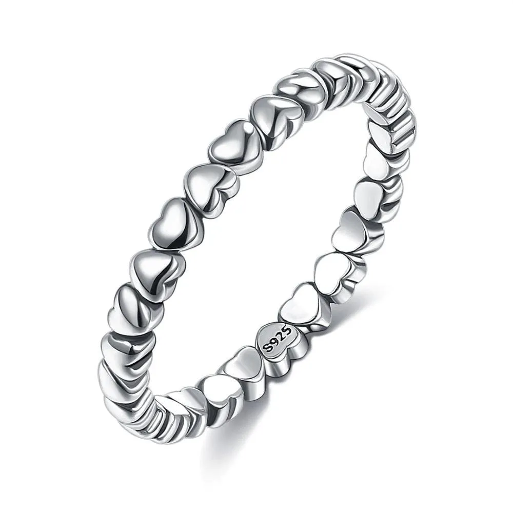 Charming Simple Sterling Silver Stackable Rings