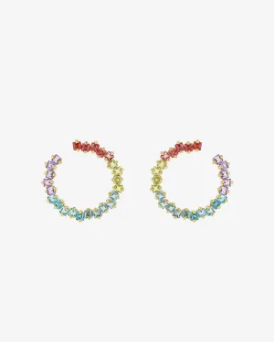 Cierra Pastel Milli Sideways Hoops