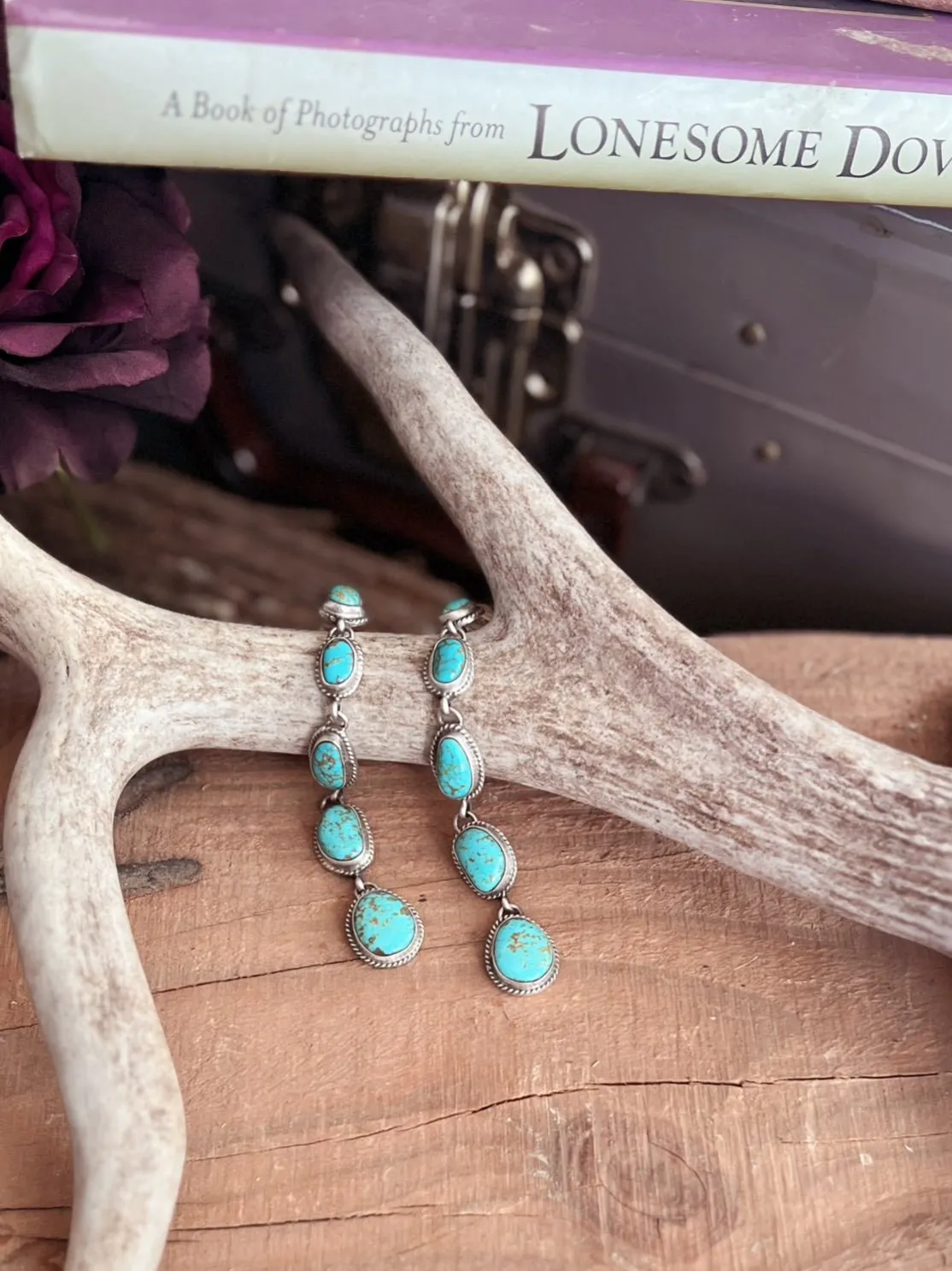 Cinco Turquoise Drop Earrings