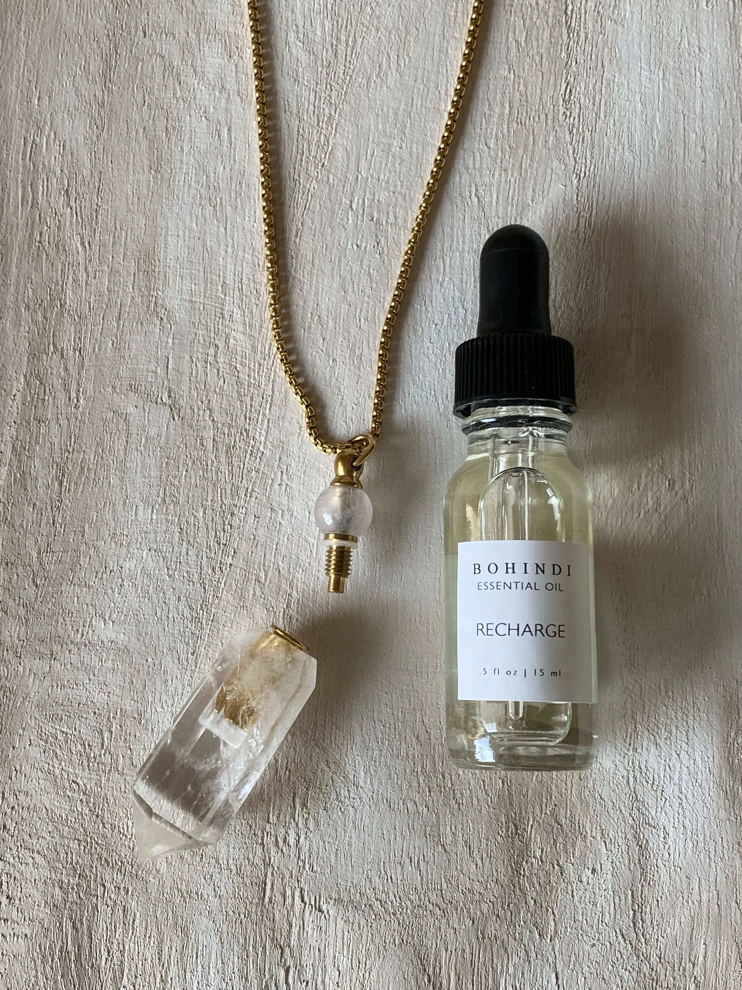 CLARITY - ESSENTIAL OIL VIAL NECKLACE