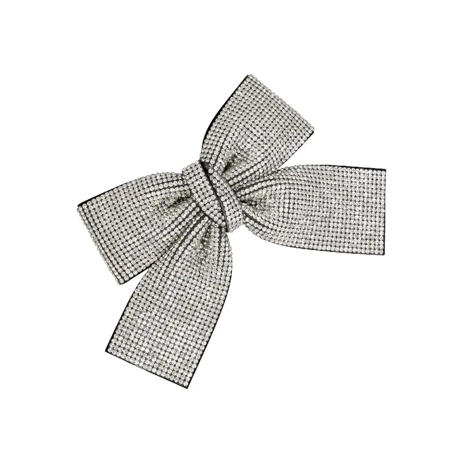 CRYSTAL BOW BARRETTE