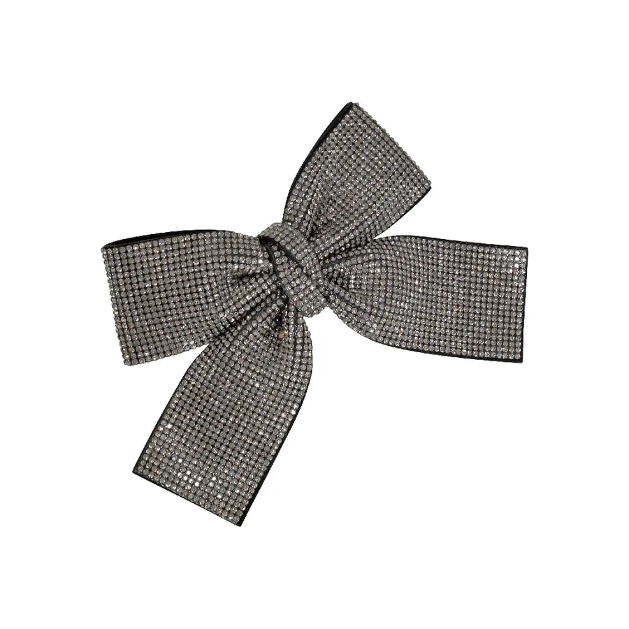 CRYSTAL BOW BARRETTE