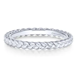 Dainty Stackable Braided Design Band