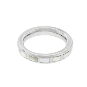 Dash Rectangle Sterling Stackable Ring