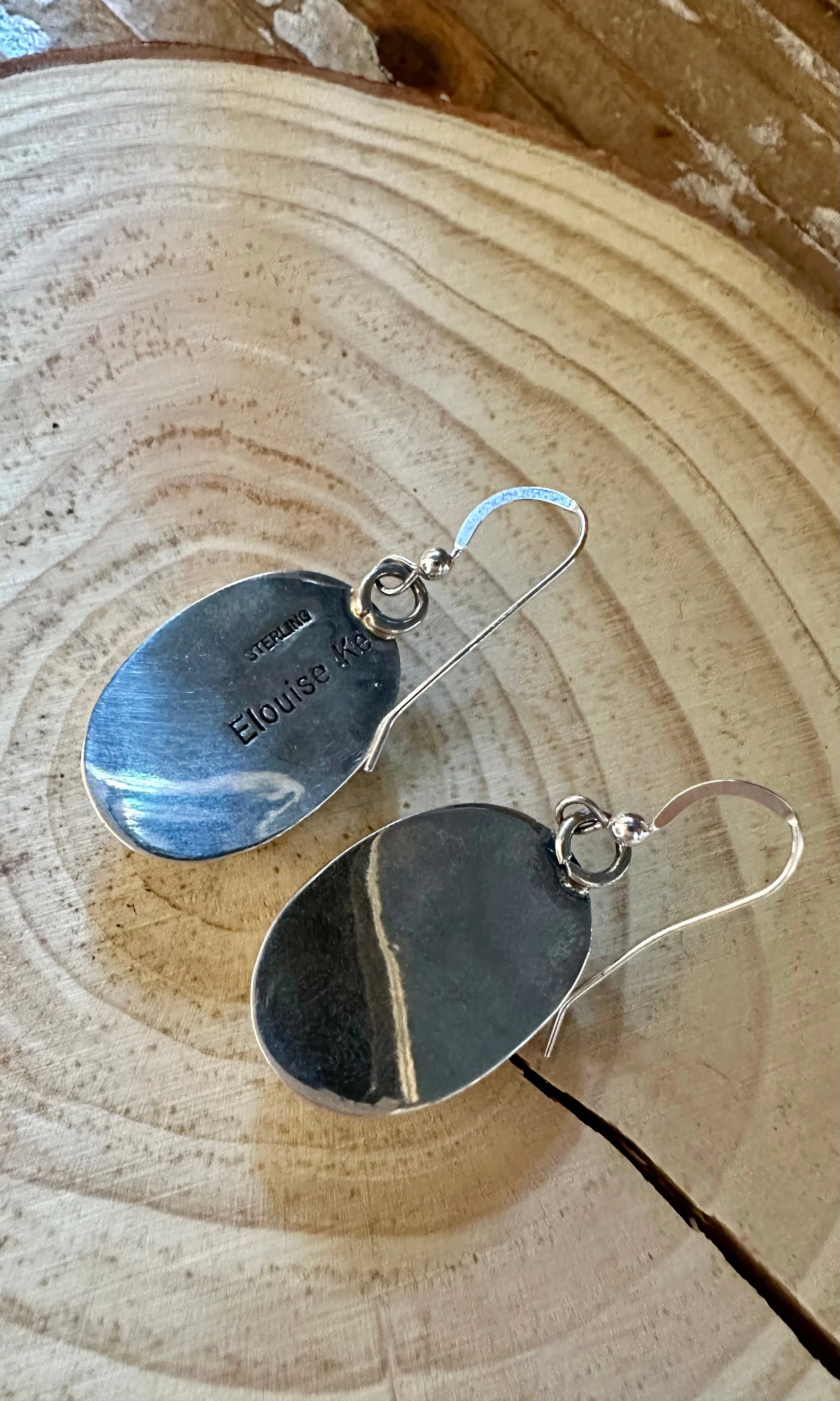 ELOUISE KE TURQUOISE Navajo Sterling Silver Earrings