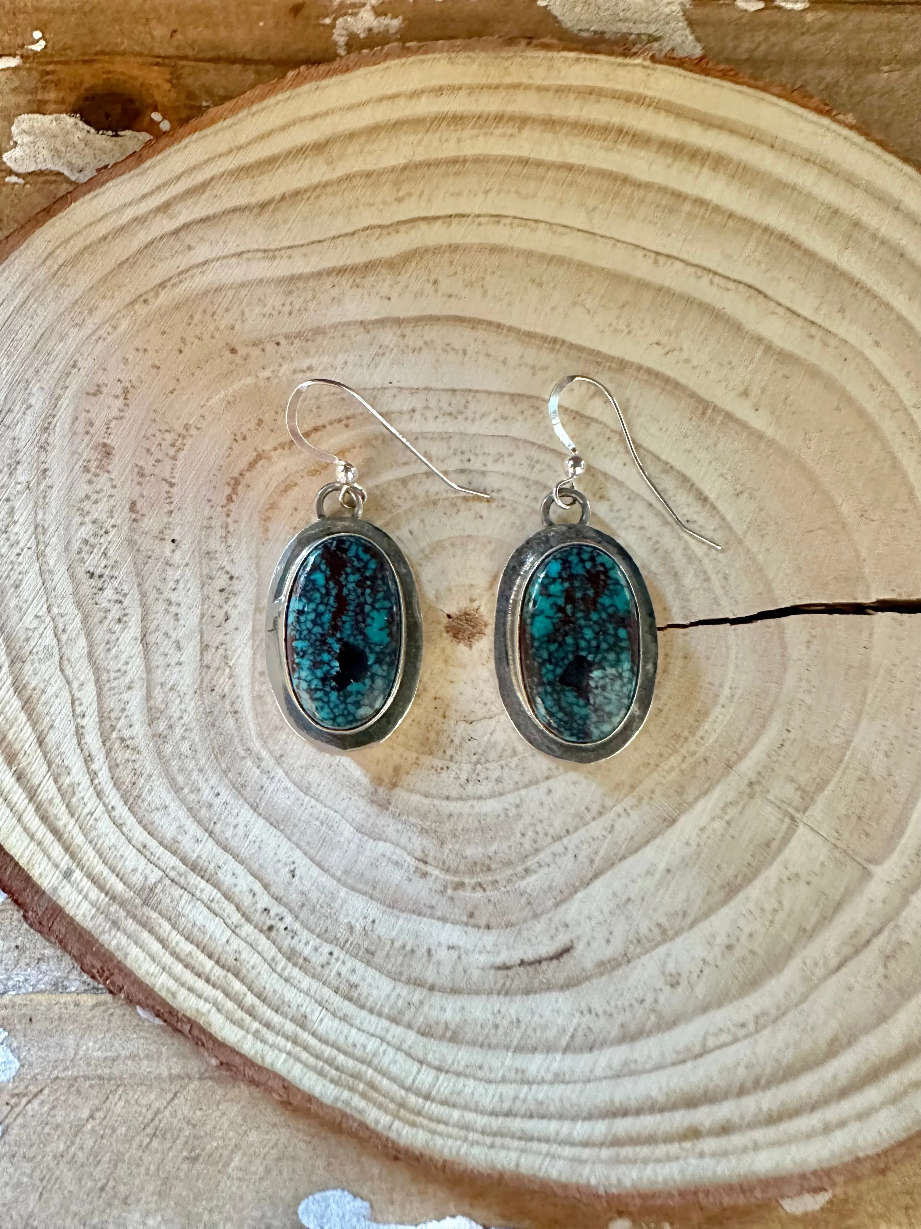 ELOUISE KE TURQUOISE Navajo Sterling Silver Earrings