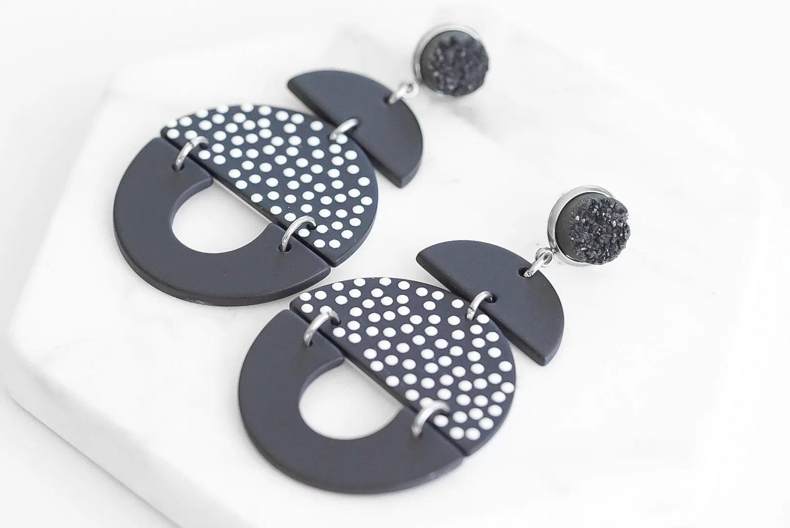 Fiji Collection - Silver Dottie Earrings