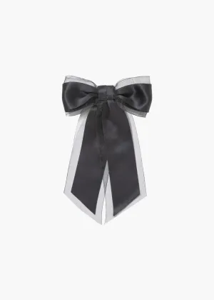 Frankie Bow Barrette -- Black