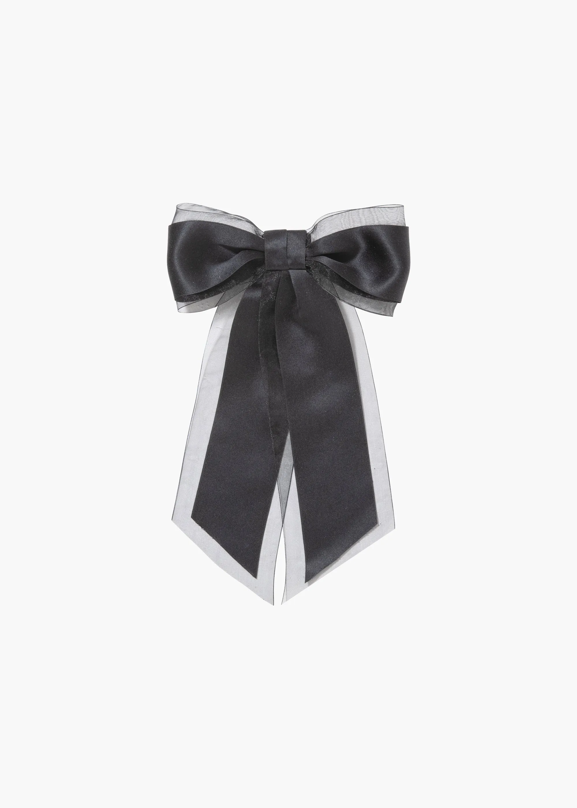 Frankie Bow Barrette -- Black