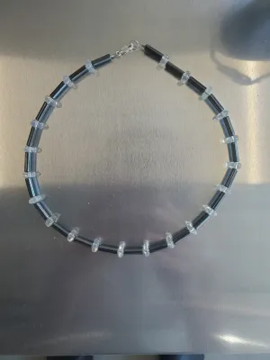 Hematite and Quartz Choker