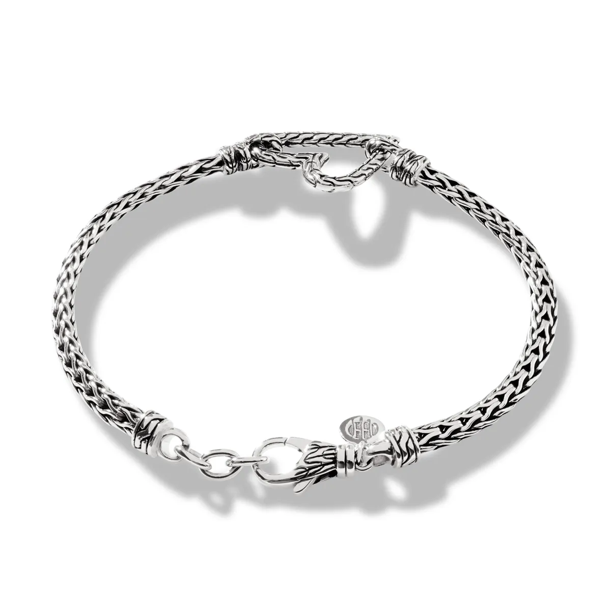 John Hardy Classic Chain Manah Silver 3.5mm Slim Chain Heart Bracelet