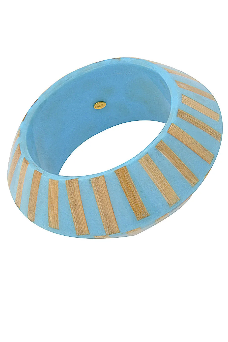 KENNETH JAY LANE Turquoise Wooden Zebra Bracelet