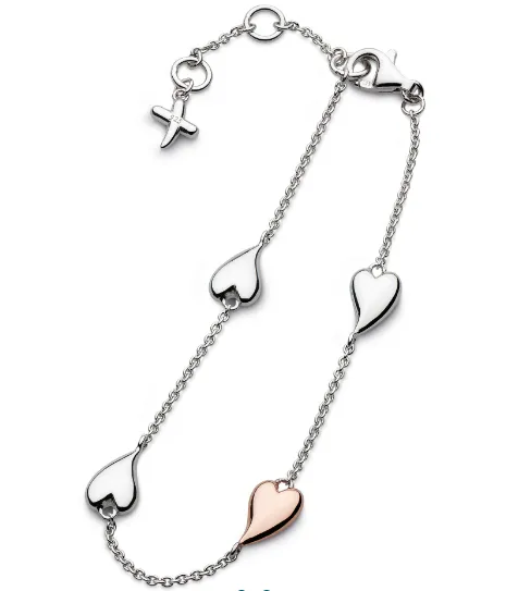 Kit Heath Kiss Blush Heart Station Bracelet (SI1337)