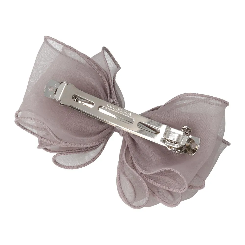 Large Sheer Bow Barrette