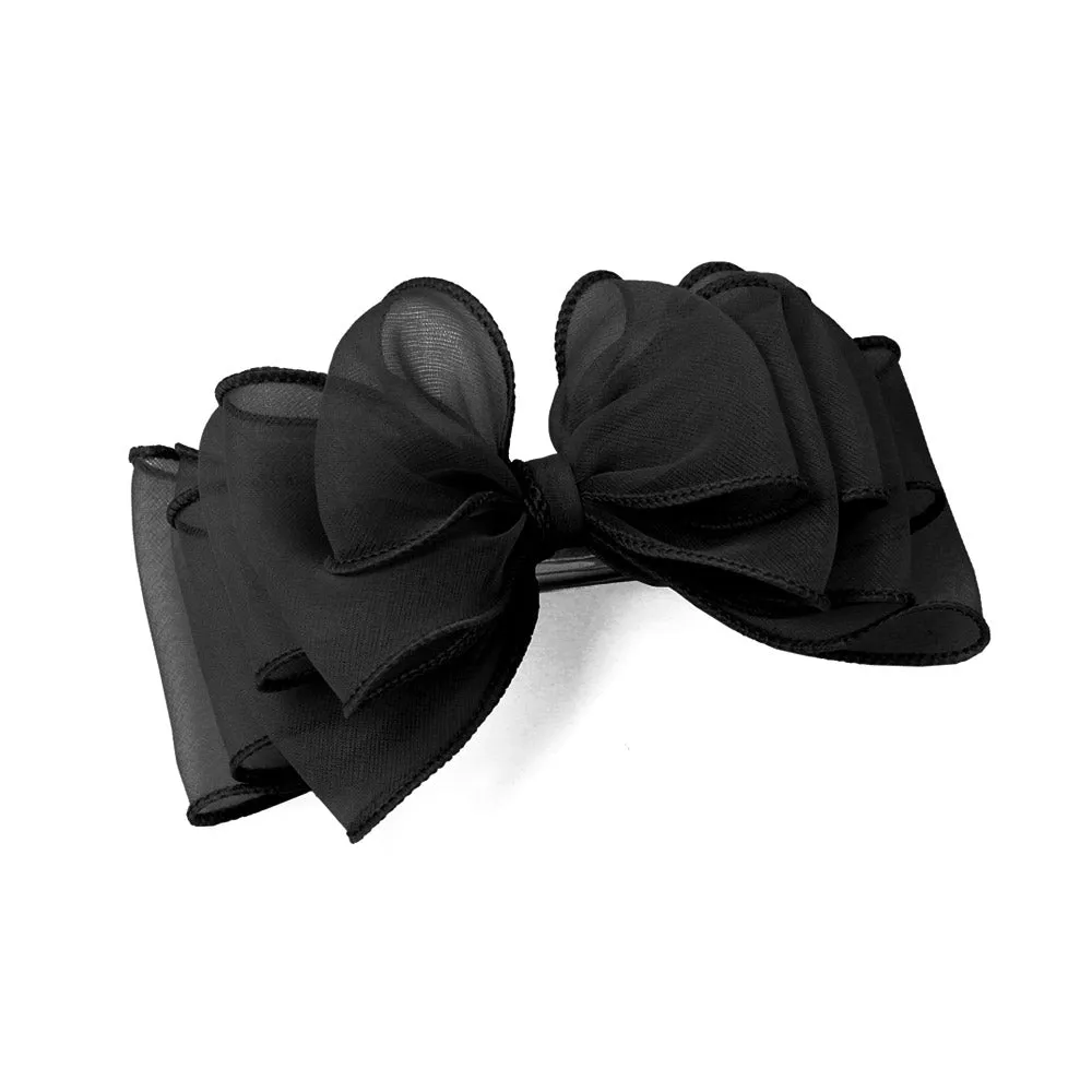 Large Sheer Bow Barrette