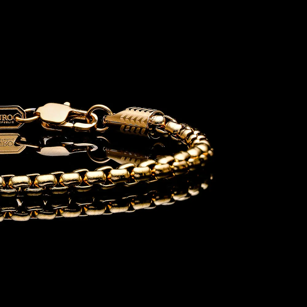 Laurel Box Chain Bracelet | Gold Color